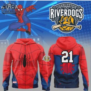 Charleston RiverDogs Marvel Spider Man Special Edition Baseball T Shirt Charleston RiverDogs Marvel Spider Man Special Edition Baseball T Shirt