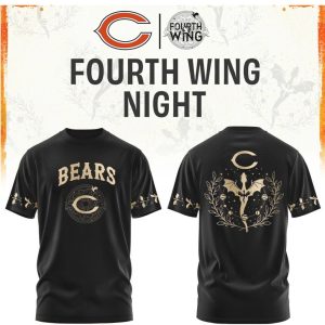 Chicago Bears Fourth Wing Night Dragon Rider Football T Shirt Chicago Bears Fourth Wing Night Dragon Rider Football T Shirt