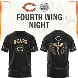 Chicago Bears Fourth Wing Night Dragon Rider Football T Shirt
