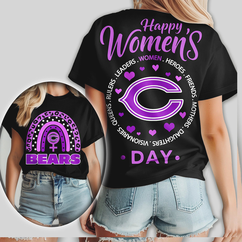 Chicago Bears Happy Womens Day Queens Visionaries Purple Shirt Chicago Bears Happy Womens Day Queens Visionaries Purple Shirt