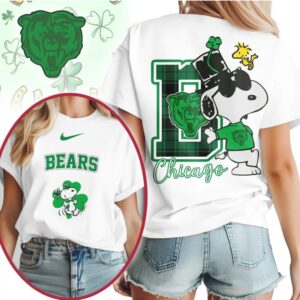Chicago Bears Snoopy St. Patrick’s Day Lucky Clover NFL Football T Shirt Chicago Bears Snoopy St. Patrick’s Day Lucky Clover NFL Football T Shirt