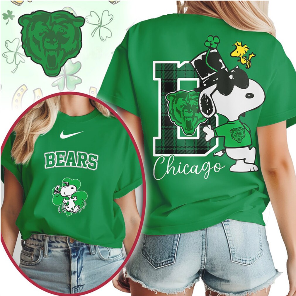 Chicago Bears Snoopy St. Patrick’s Day Lucky Clover NFL Football T Shirt Chicago Bears Snoopy St. Patrick’s Day Lucky Clover NFL Football T Shirt