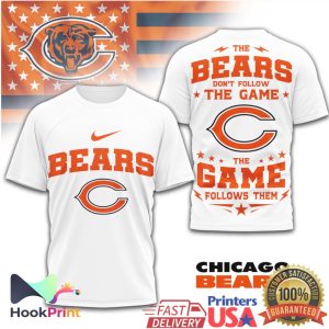 Chicago Bears The Game Follows Them Dual Sided T Shirt