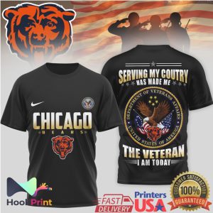Chicago Bears Veteran Appreciation Serving My Country T Shirt