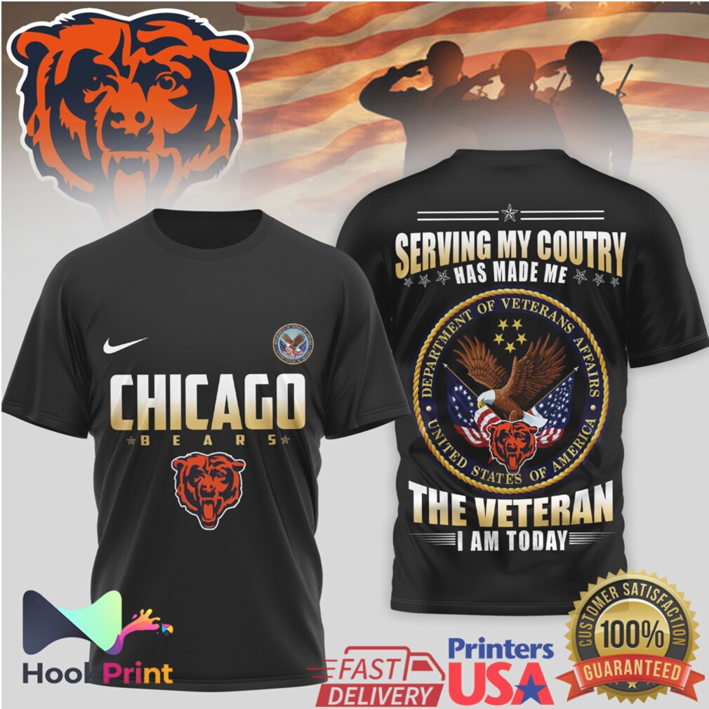Chicago Bears Veteran Appreciation Serving My Country T Shirt Chicago Bears Veteran Appreciation Serving My Country T Shirt