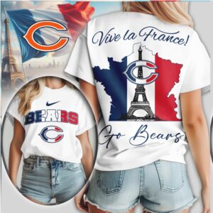 Chicago Bears Vive La France Eiffel Tower Paris Game NFL Shirt