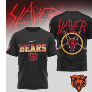 Chicago Bears x Slayer Heavy Metal Crossover T Shirt Chicago Bears x Slayer Heavy Metal Crossover T Shirt