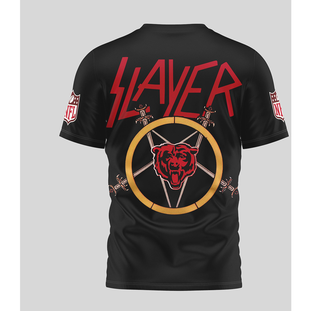Chicago Bears x Slayer Heavy Metal Crossover T Shirt Chicago Bears x Slayer Heavy Metal Crossover T Shirt