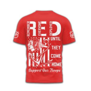 Chicago Blackhawks NHL Remember Everyone Deployed R.E.D. Support Our Troops T Shirt Chicago Blackhawks NHL Remember Everyone Deployed R.E.D. Support Our Troops T Shirt