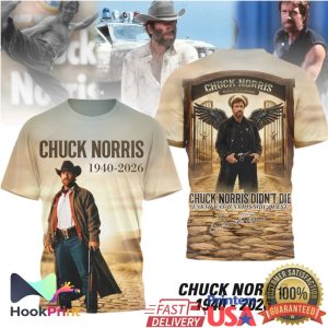 Chuck Norris 1940 2026 Legend Didn't Die Side Quest Tribute Shirt