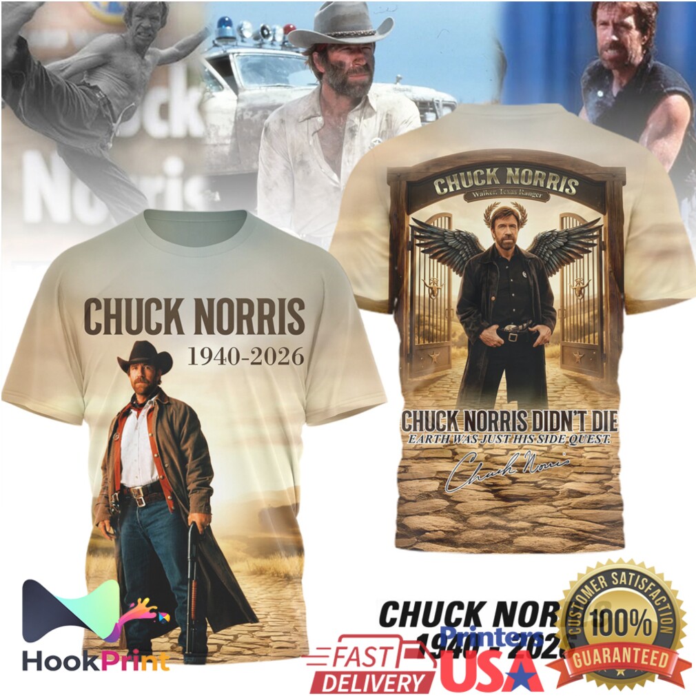 Chuck Norris 1940 2026 Legend Didn’t Die Side Quest Tribute Shirt Chuck Norris 1940 2026 Legend Didn’t Die Side Quest Tribute Shirt