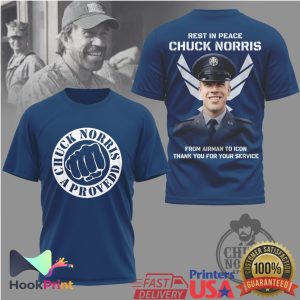 Chuck Norris Approved Air Force Veteran Rest In Peace Memorial T Shirt