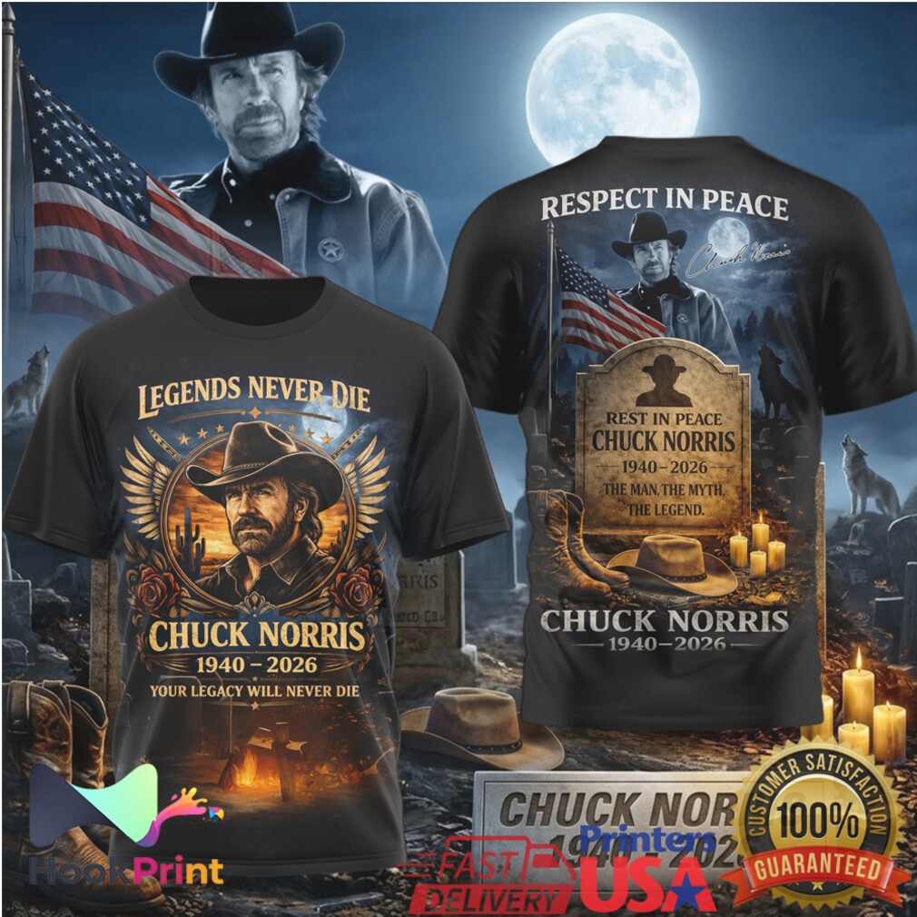 Chuck Norris Legends Never Die 1940 2026 Memorial Tribute Graphic Shirt Chuck Norris Legends Never Die 1940 2026 Memorial Tribute Graphic Shirt