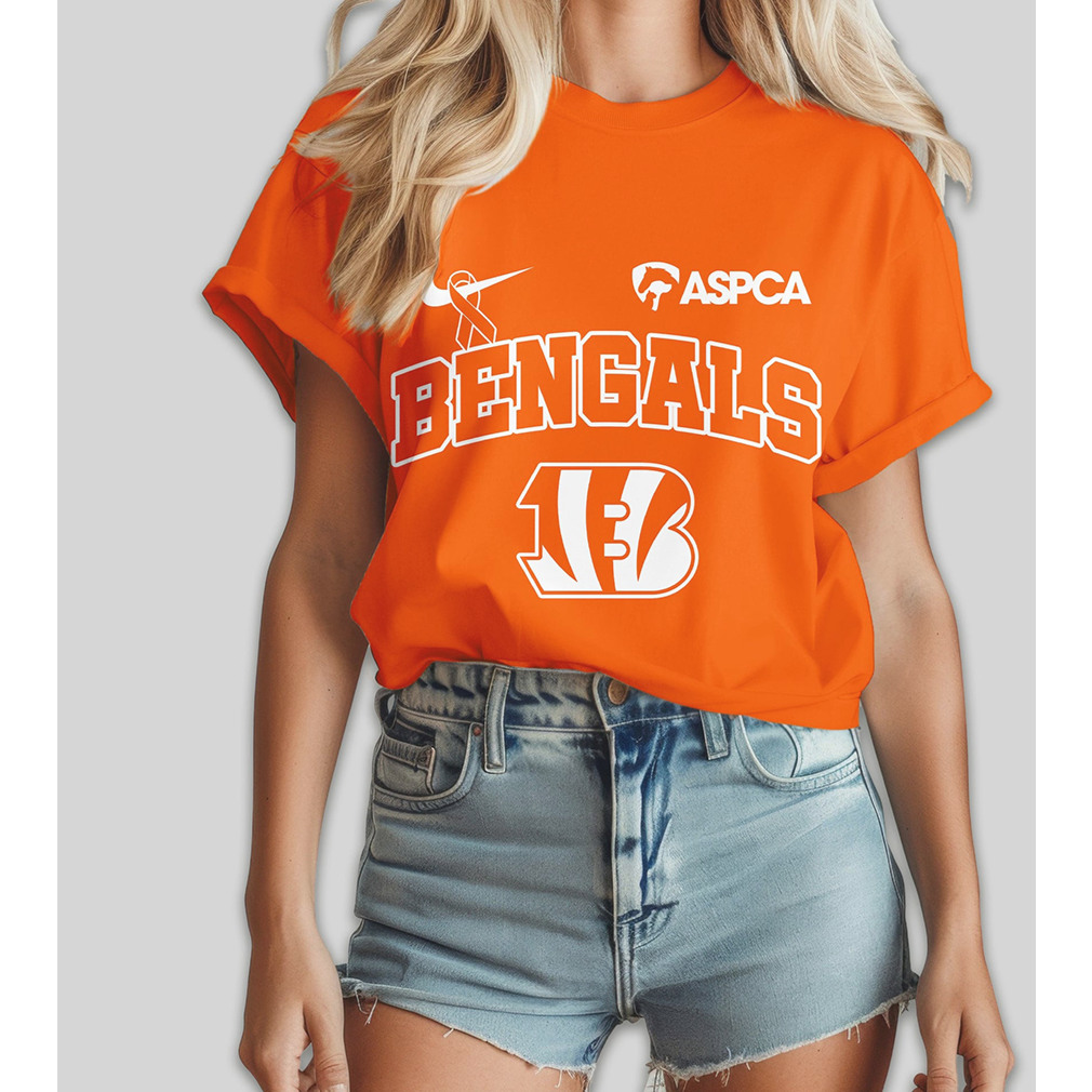 Cincinnati Bengals ASPCA Animal Guardian Prevention of Cruelty to Animals Awareness T Shirt Cincinnati Bengals ASPCA Animal Guardian Prevention of Cruelty to Animals Awareness T Shirt