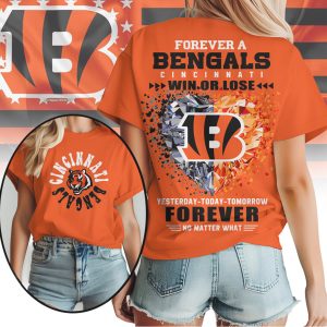 Cincinnati Bengals Forever Fan No Matter What Team Loyalty Orange Black T Shirt Cincinnati Bengals Forever Fan No Matter What Team Loyalty Orange Black T Shirt