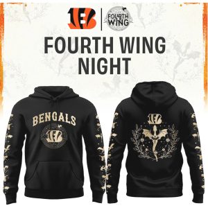 Cincinnati Bengals Fourth Wing Night Dragon Gold Foil Apparel T Shirt