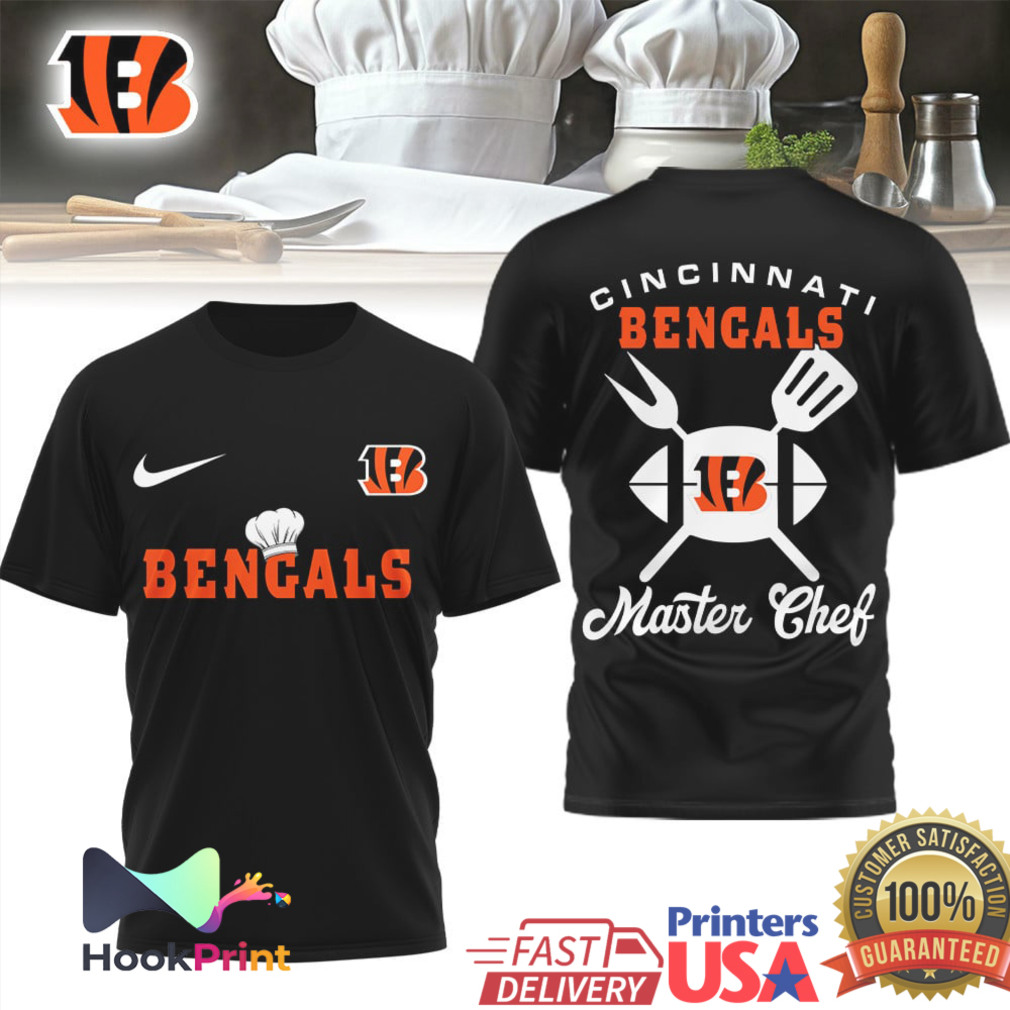 Cincinnati Bengals Master Chef Gameday Grilling T Shirt Cincinnati Bengals Master Chef Gameday Grilling T Shirt