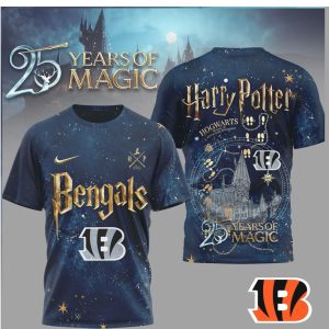 Cincinnati Bengals x Harry Potter 25 Years of Magic Galaxy T Shirt