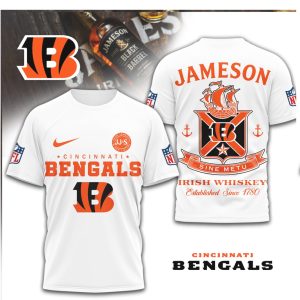 Cincinnati Bengals x Jameson Irish Whiskey Sine Metu T Shirt