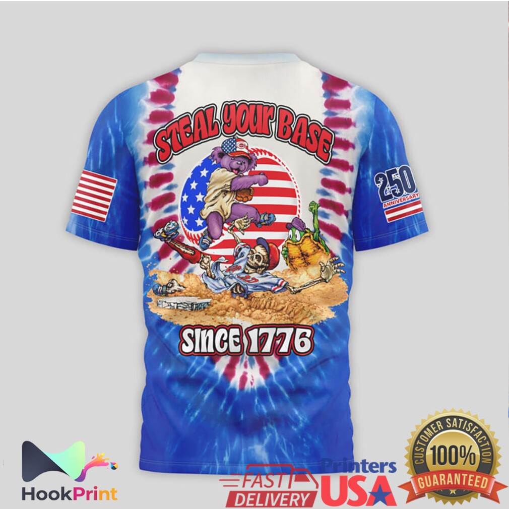 Cincinnati Reds Grateful Dead Steal Your Base 1776 Anniversary Shirt Cincinnati Reds Grateful Dead Steal Your Base 1776 Anniversary Shirt