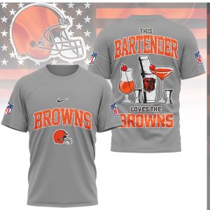 Cleveland Browns Bartender This Bartender Loves The Browns T Shirt