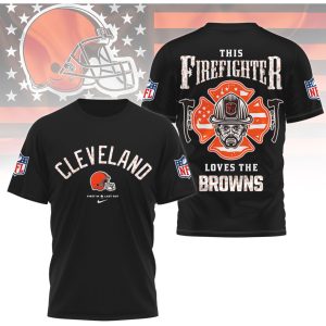 Cleveland Browns Firefighter Men’s NFL Hero Distressed Design Orange Brown Fan T Shirt Cleveland Browns Firefighter Men’s NFL Hero Distressed Design Orange Brown Fan T Shirt