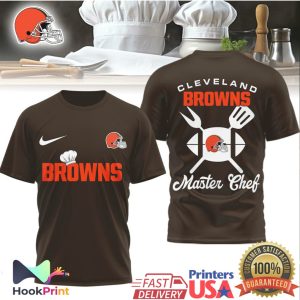 Cleveland Browns Master Chef Football BBQ Fan T Shirt