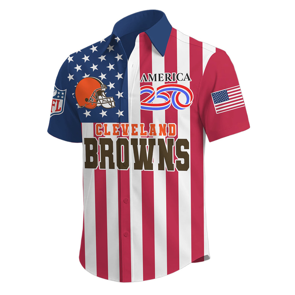 Cleveland Browns USA 250th Anniversary Semiquincentennial Patriotic Summer Shirt Cleveland Browns USA 250th Anniversary Semiquincentennial Patriotic Summer Shirt