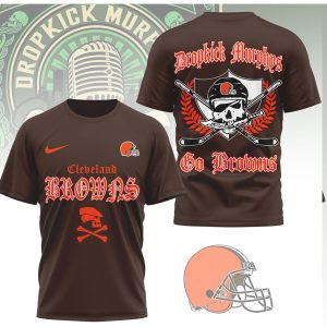 Cleveland Browns x Dropkick Murphys Go Browns Celtic Style T Shirt