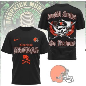 Cleveland Browns x Dropkick Murphys Go Browns Celtic Style T Shirt