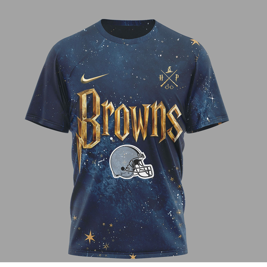 Cleveland Browns x Harry Potter 25 Years of Magic Galaxy T Shirt Cleveland Browns x Harry Potter 25 Years of Magic Galaxy T Shirt