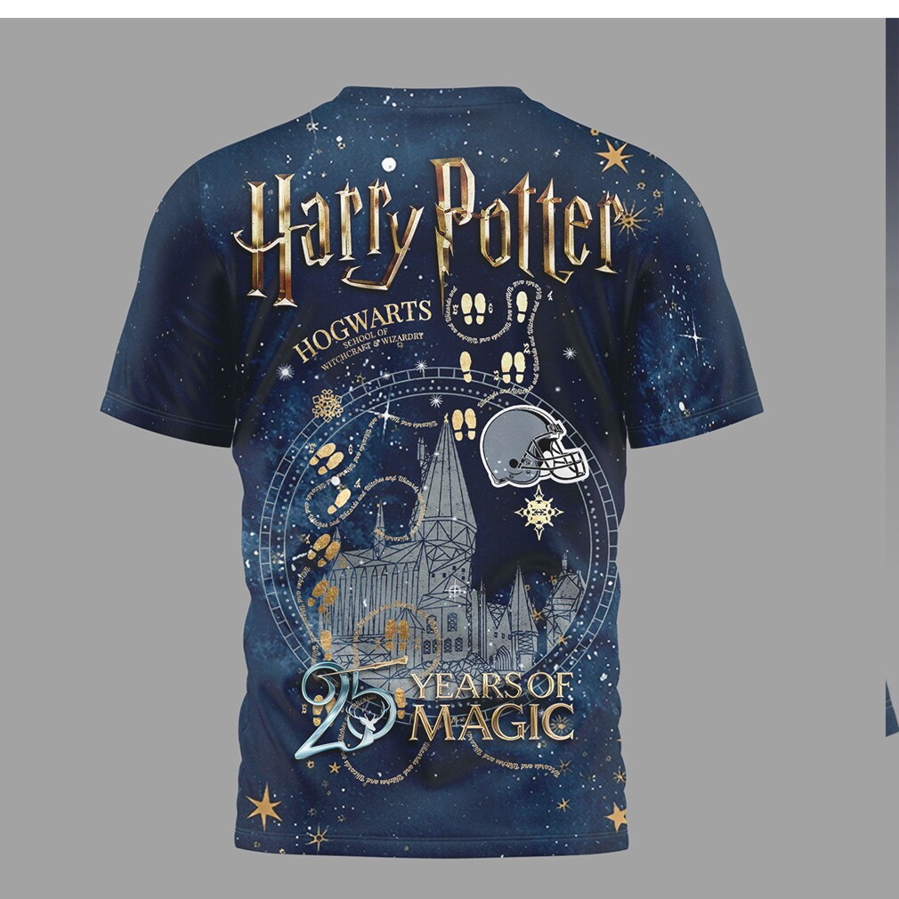 Cleveland Browns x Harry Potter 25 Years of Magic Galaxy T Shirt Cleveland Browns x Harry Potter 25 Years of Magic Galaxy T Shirt