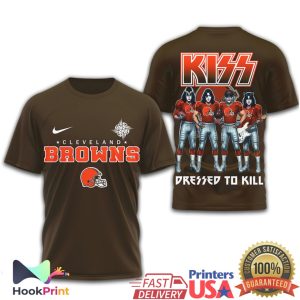 Cleveland Browns x KISS Rock Band “Dressed To Kill” Fan T Shirt Cleveland Browns x KISS Rock Band “Dressed To Kill” Fan T Shirt