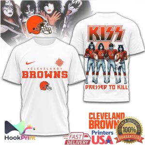 Cleveland Browns x KISS Rock Band “Dressed To Kill” Fan T Shirt