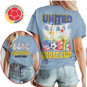 Colombia Soccer Goose United for 2026 Goose Cup Football T Shirt