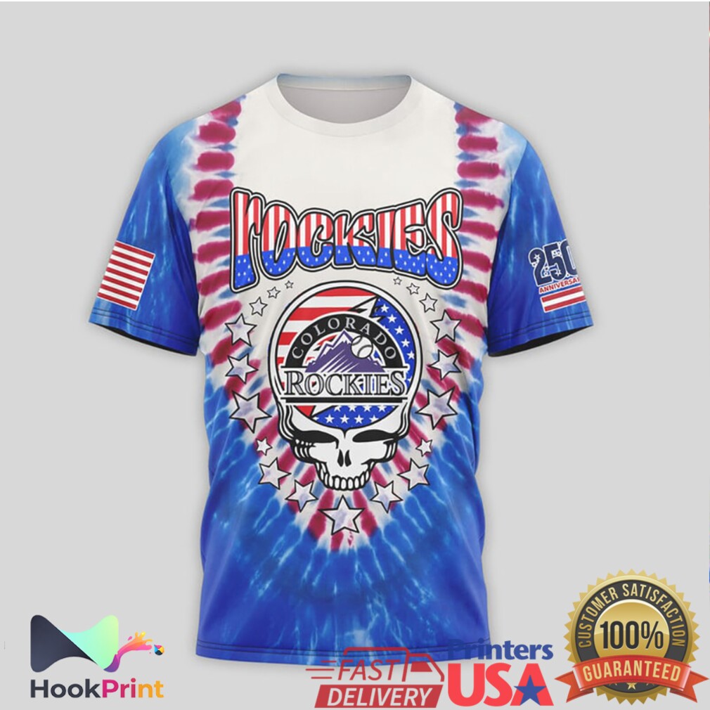 Colorado Rockies Grateful Dead Steal Your Base 1776 Anniversary T Shirt Colorado Rockies Grateful Dead Steal Your Base 1776 Anniversary T Shirt
