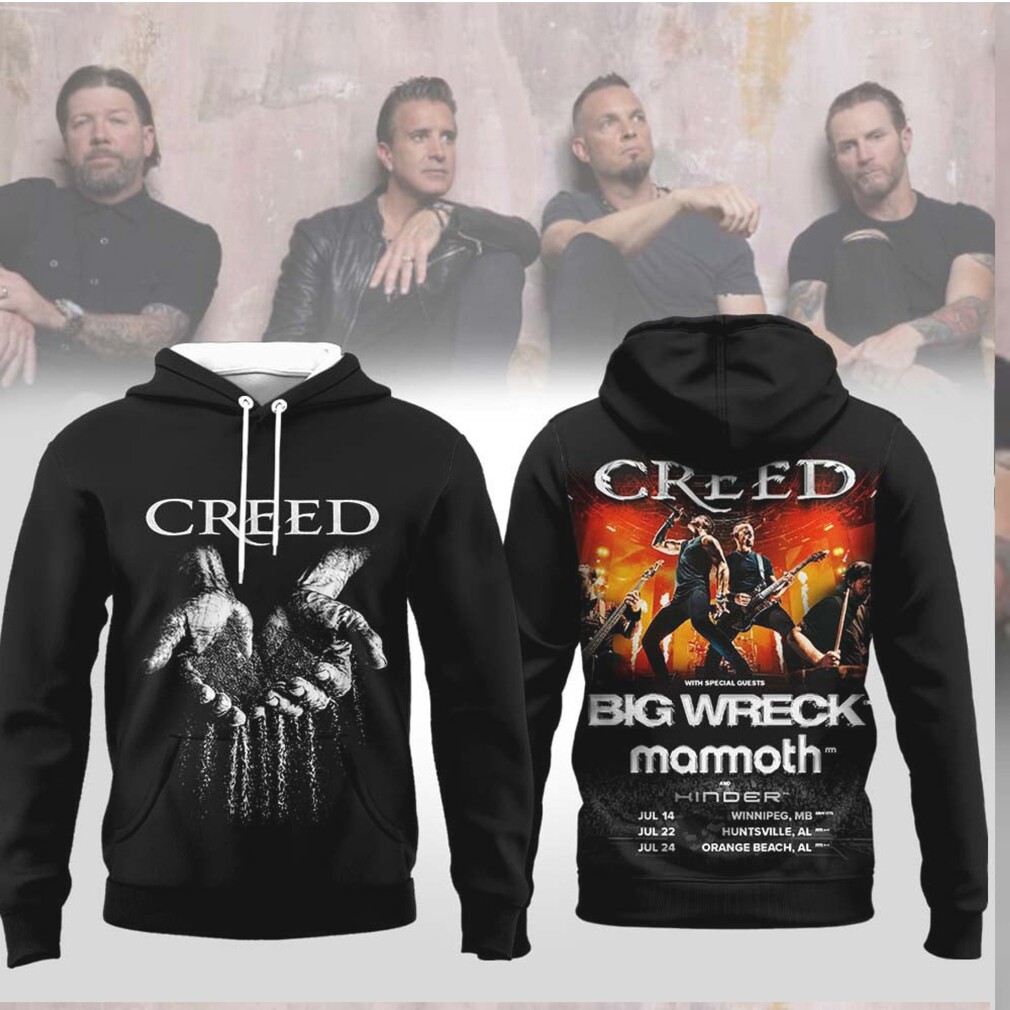 Creed Summer of 99 Tour 2024 with Big Wreck Mammoth WVH T Shirt Creed Summer of 99 Tour 2024 with Big Wreck Mammoth WVH T Shirt
