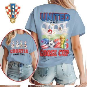 Croatia Soccer Goose 2026 Goose Cup United Football Fan Shirt Croatia Soccer Goose 2026 Goose Cup United Football Fan Shirt
