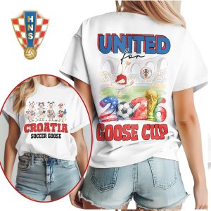Croatia Soccer Goose 2026 Goose Cup United Football Fan Shirt