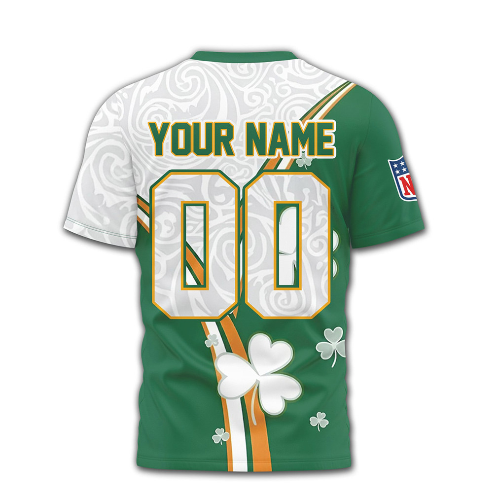 Custom Buffalo Bills St. Patrick's Day Clover NFL Shirt Custom Buffalo Bills St. Patrick's Day Clover NFL Shirt
