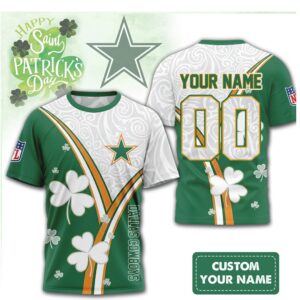Custom Dallas Cowboys St. Patrick's Day Clover NFL Shirt