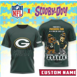 Custom Green Bay Packers x Scooby Doo NFL Forever Fan T Shirt