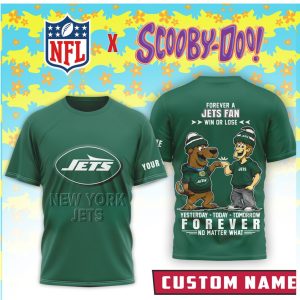 Custom NFL New York Jets x Scooby Doo Forever No Matter What T Shirt