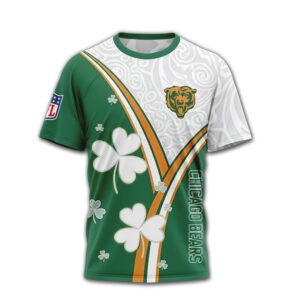 Custom Name Chicago Bears St. Patrick’s Day Shamrock Football Shirt Custom Name Chicago Bears St. Patrick’s Day Shamrock Football Shirt