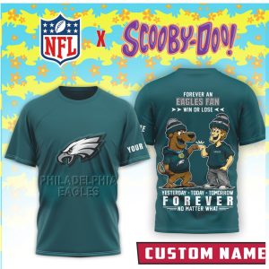 Custom Philadelphia Eagles x Scooby Doo NFL Forever Fan T Shirt