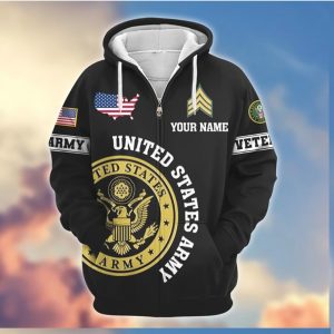 Custom US Army Uniform Is Over Veteran Never Ends 3D Hoodie