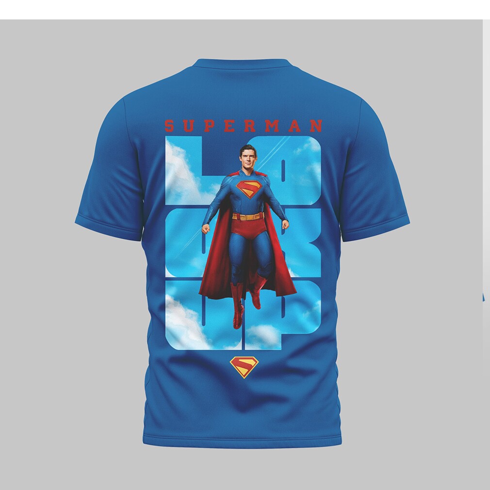DC Comics Superman Blue Heroic Pose Shirt DC Comics Superman Blue Heroic Pose Shirt