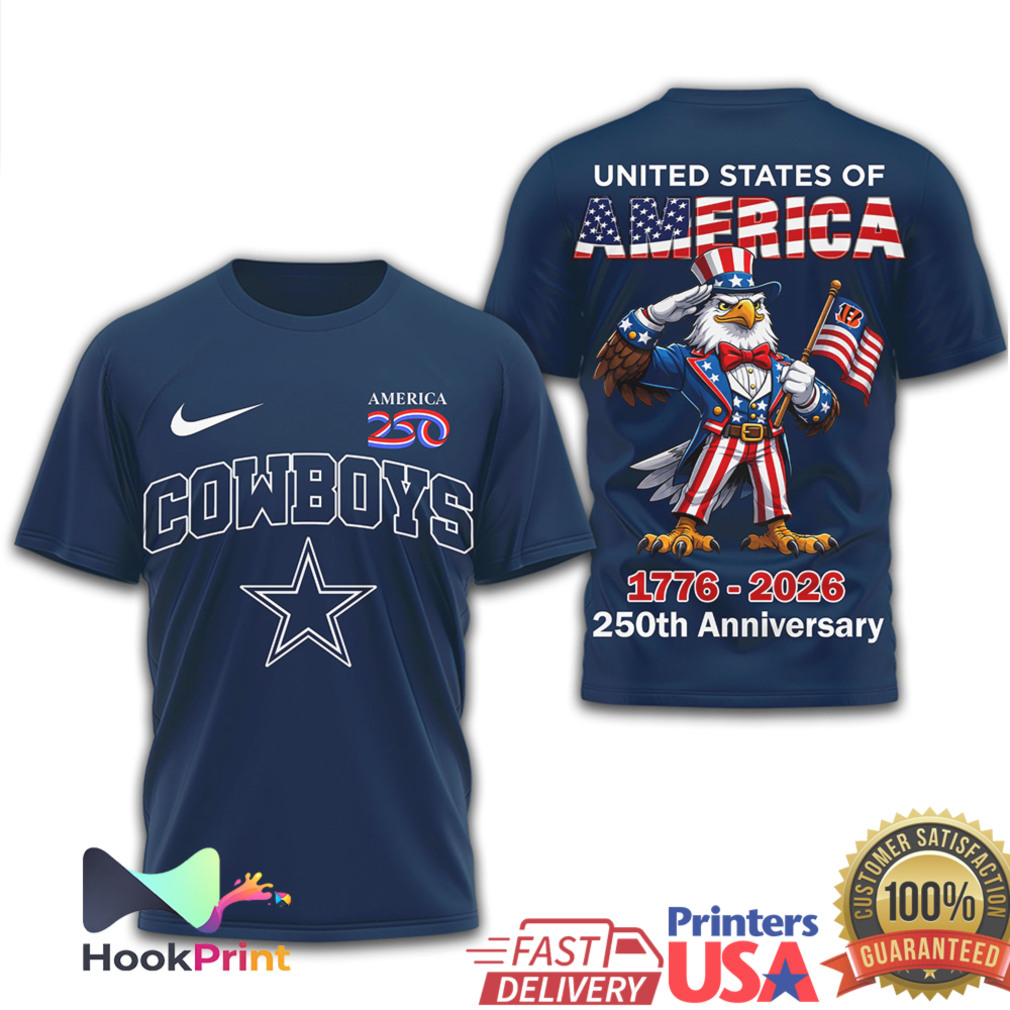 Dallas Cowboys 250th Anniversary 1776 2026 Patriotic Eagle T Shirt Dallas Cowboys 250th Anniversary 1776 2026 Patriotic Eagle T Shirt