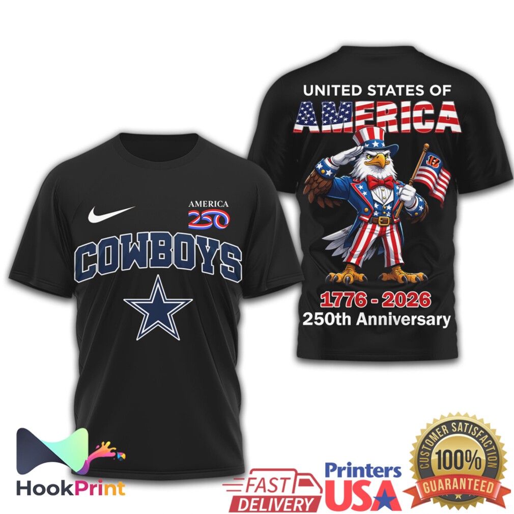 Dallas Cowboys 250th Anniversary 1776 2026 Patriotic Eagle T Shirt Dallas Cowboys 250th Anniversary 1776 2026 Patriotic Eagle T Shirt