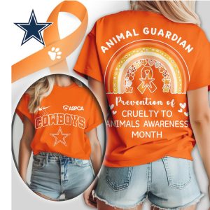 Dallas Cowboys ASPCA Animal Guardian Prevention of Cruelty to Animals Awareness T Shirt